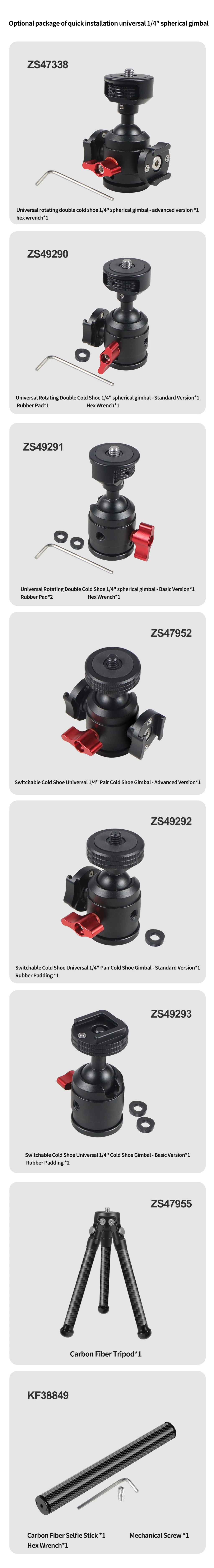 Mini Stativ Swivel Ball Kopf mit Kalten Schuh Mount Adapter für DSLR Kamera Monitor Vlog Flash Licht Mikrofon Magie Arm stehen – Detail 7