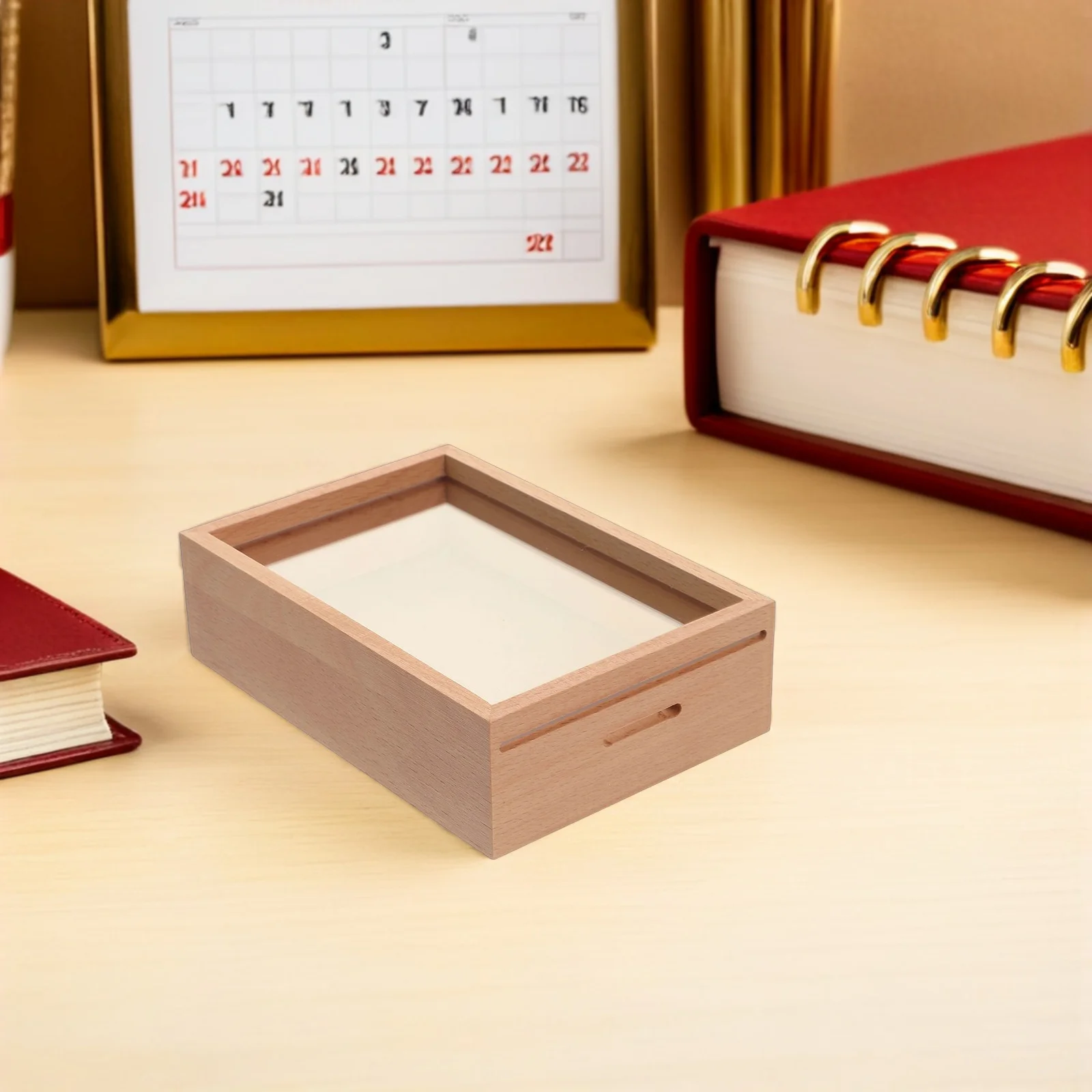 Unieke volwassen spaarpot houten tips geld opbergdoos transparante muntbank voor thuiskantoor cadeau met schaduwdoos frame ontwerp