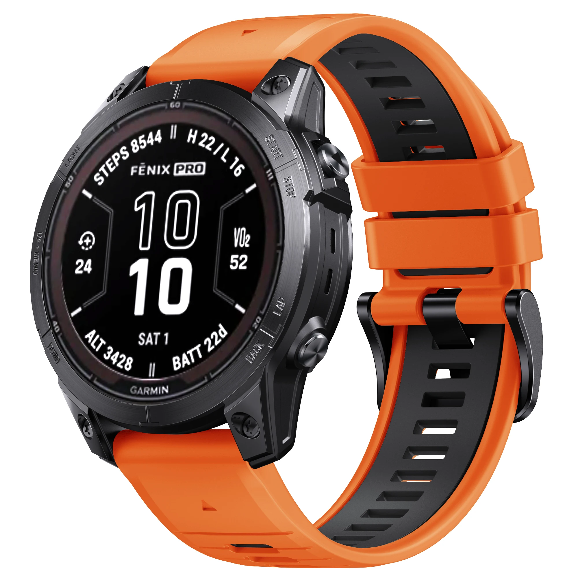 QuickFit 26mm 22mm Two Tone Silicone Strap For Garmin Fenix E 8 7X 7 6 6X/Epix Pro Gen 2 51mm 47mm/Tactix Watch Band Accessories image 3