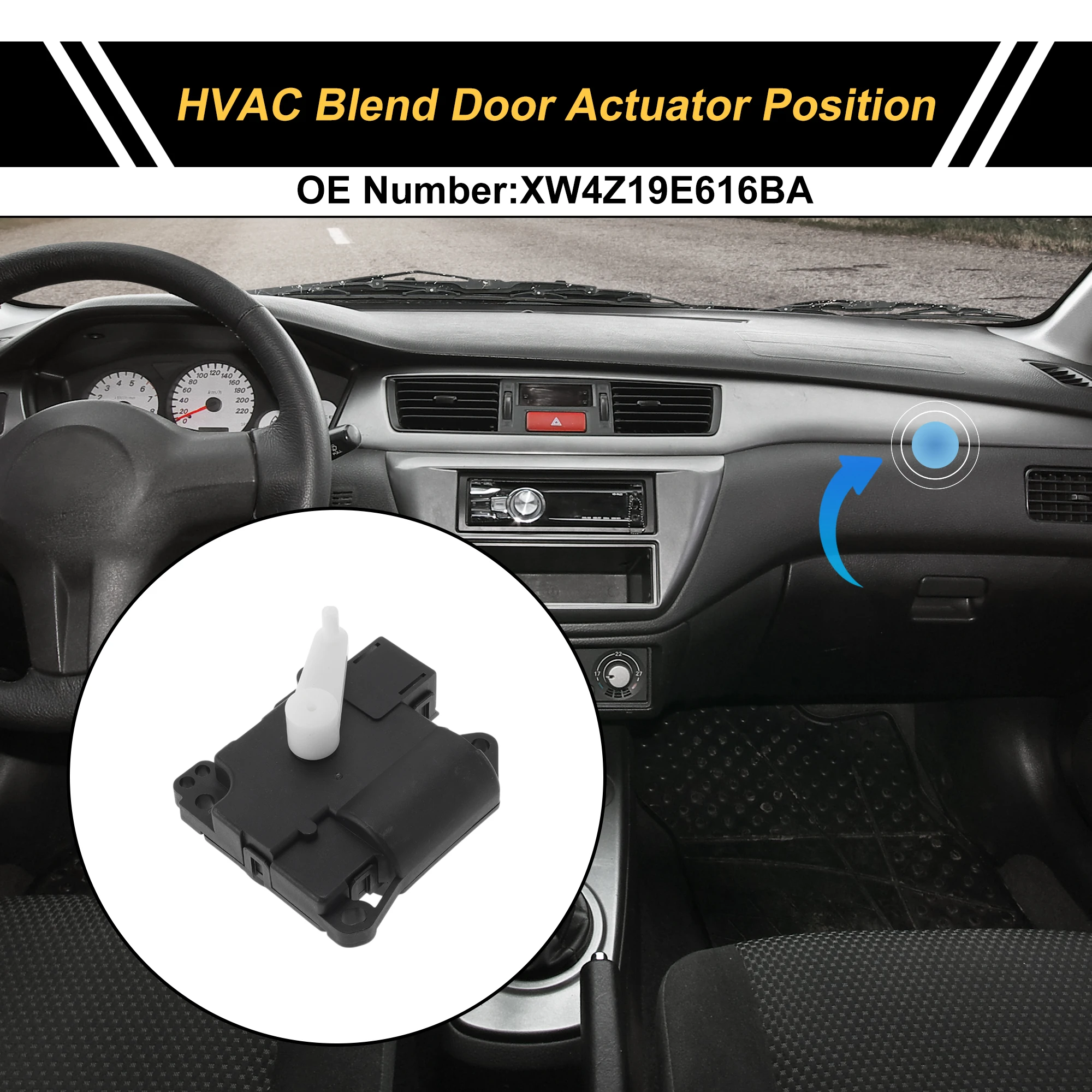 

Привод двери смеси обогревателя UXCELL HVAC для Ford Thunderbird 2005, No XW4Z19E616BA