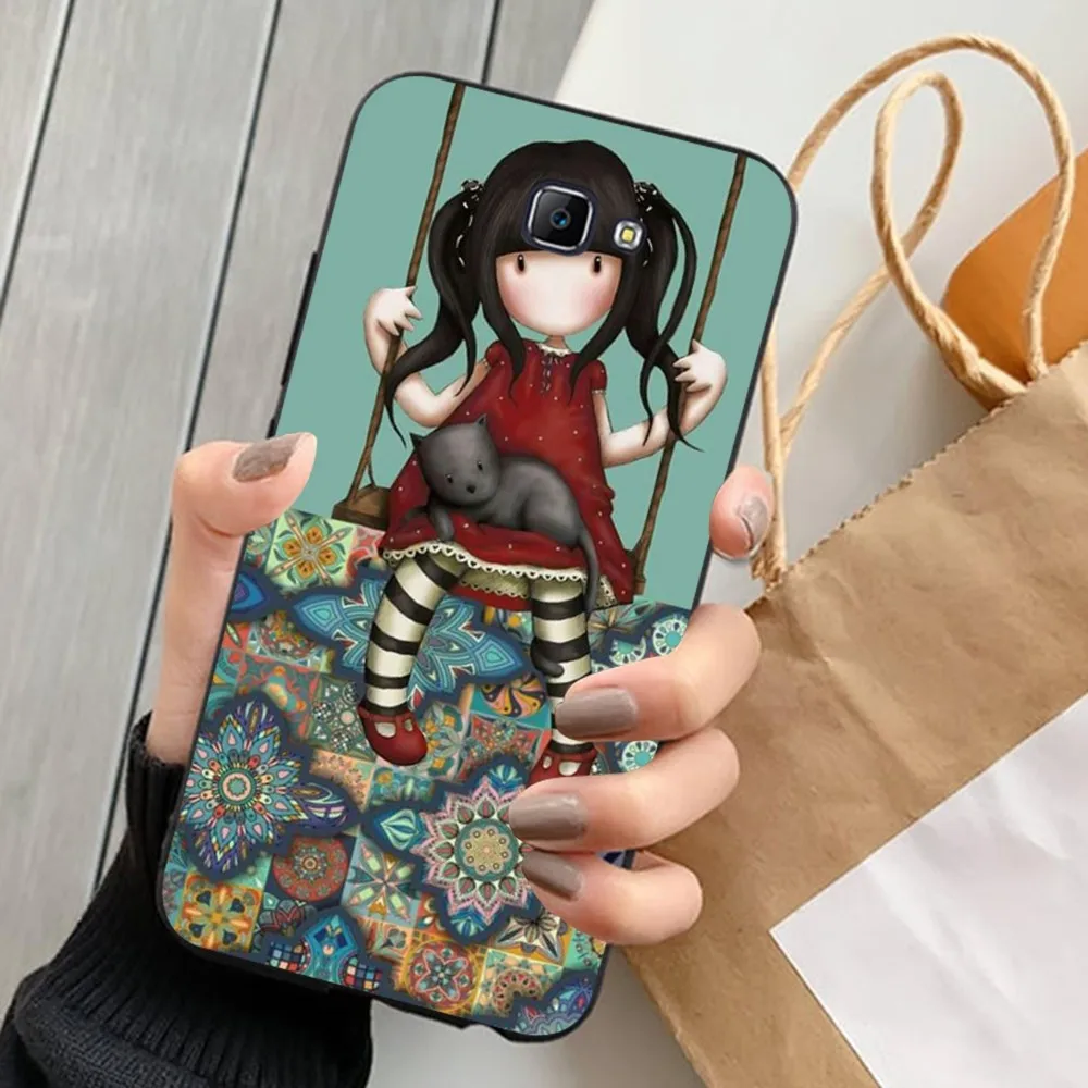 S-Santoro-Gorjuss Cute Cartoon Girl Phone Case For Samsung J 7 plus 7core J7 neo J6 plus prime J6 J4 J5 Mobile Cover