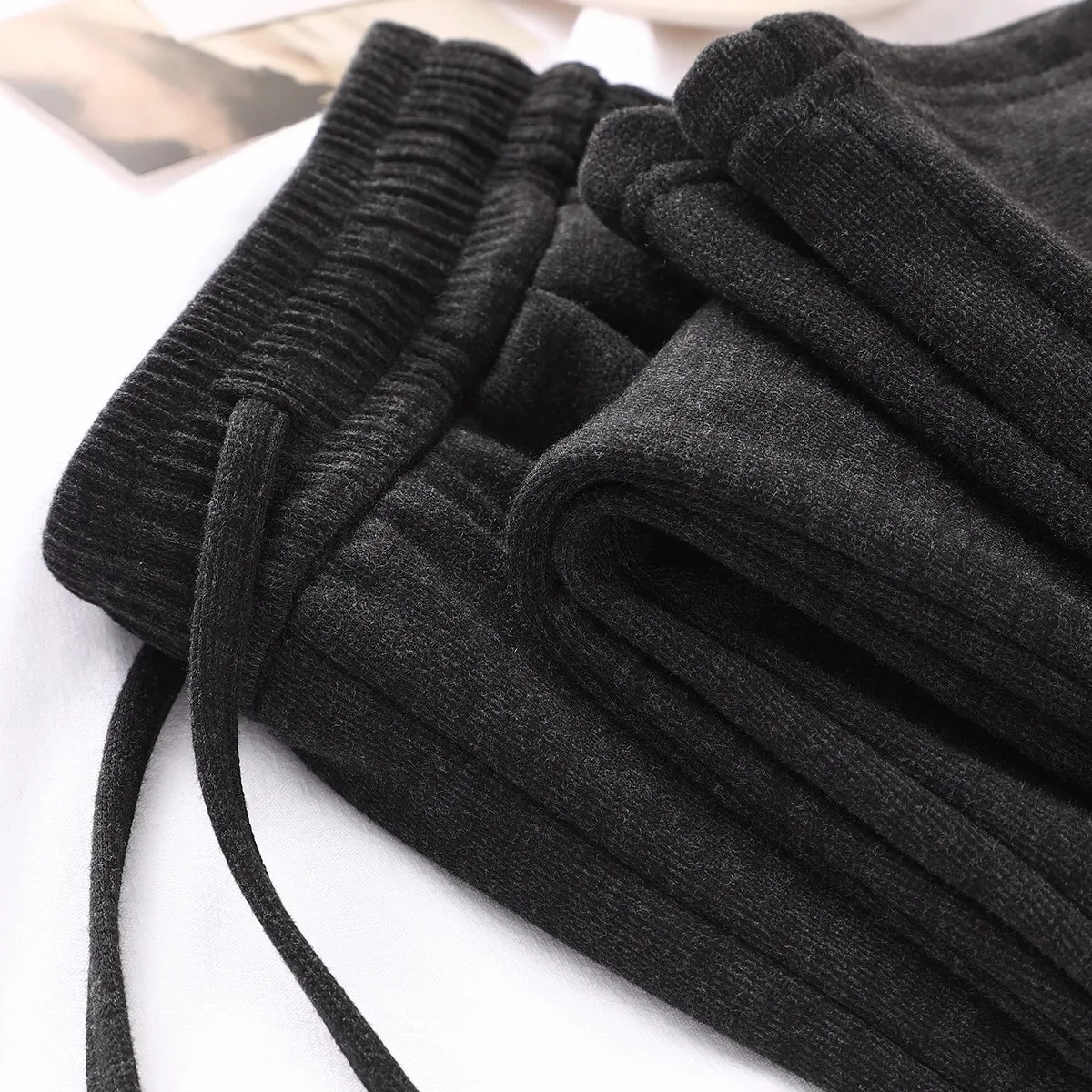 

Широкие брюки-палаццо Ay Thiened, повседневные свободные брюки прямого кроя в пол для женщин, осенне-зимние брюки для отдыха