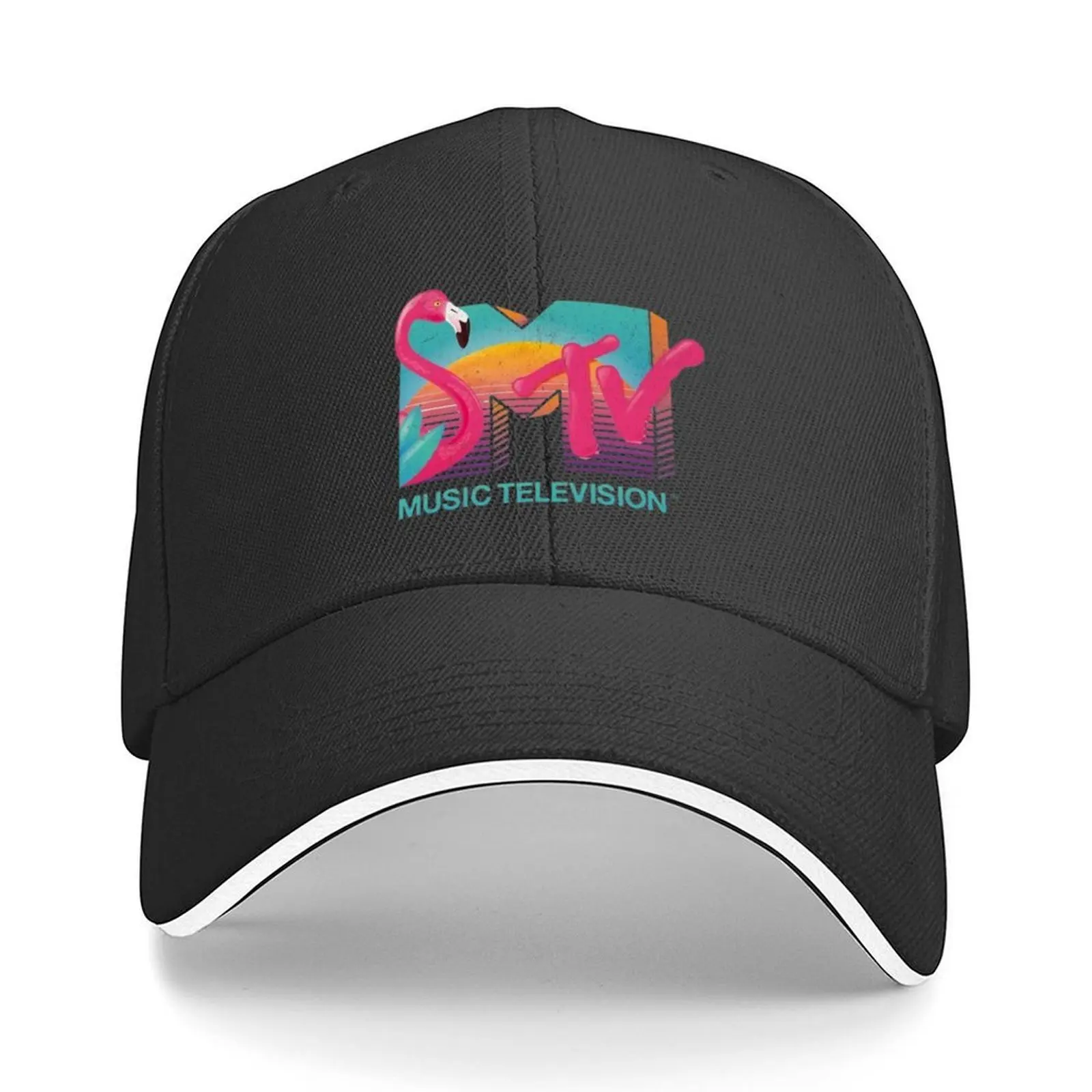 

MTV Flamingo Baseball Cap luxury caps Thermal Visor birthday Anime Woman Men's