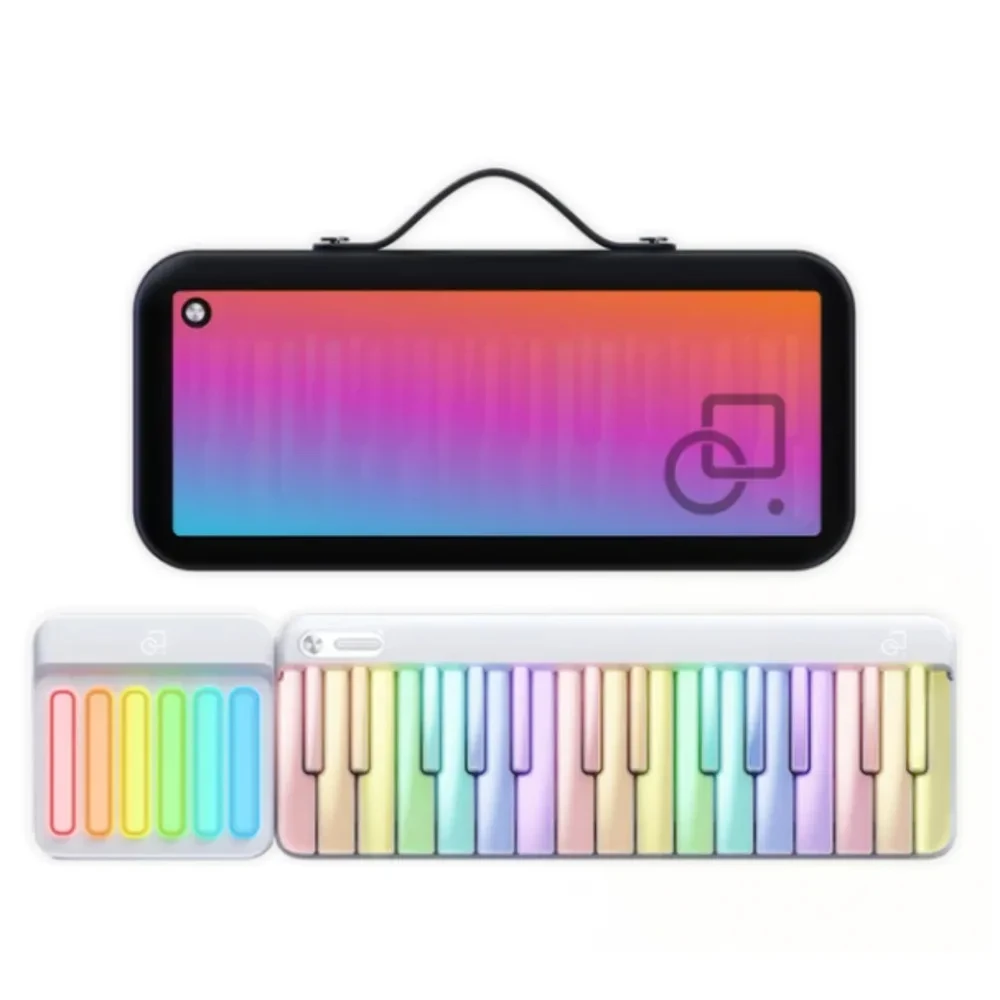 New PopuPiano Intelligent Portable Piano MIDI Controller Intelligent LED Keyboard Power And Chord Mat