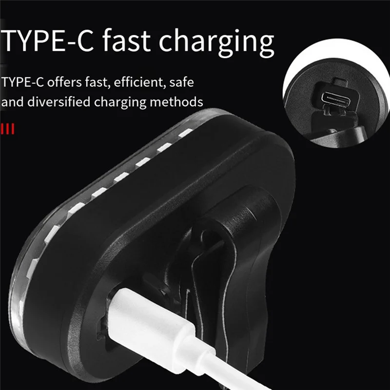 

B58B-Задний фонарь для велосипеда, перезаряжаемый через USB светодиодный задний фонарь для велосипеда, MTB и шоссейный велосипед, ночной фонарь безопасности, задний фонарь высокой видимости