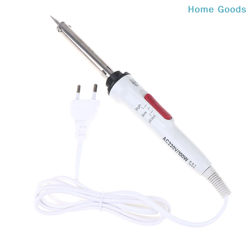 1PC 100W High Power Adjustable Dual Temperature Control With Switch Temperature Electric Soldering Iron Welding Pen Welding Tool