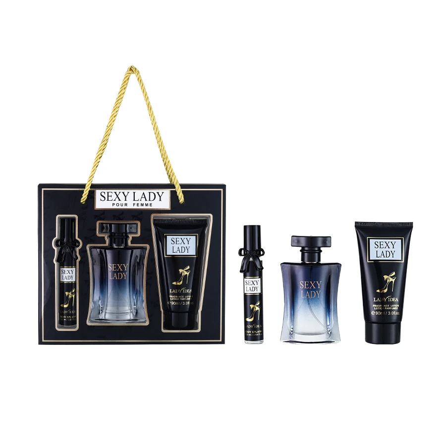 여성용 향수 여행 세트 3종 - 향수, 바디 미스트, 바디 로션 - 신선한 꽃향기 과일향 바닐라 스프레이 그녀를 위한 이상적인 선물