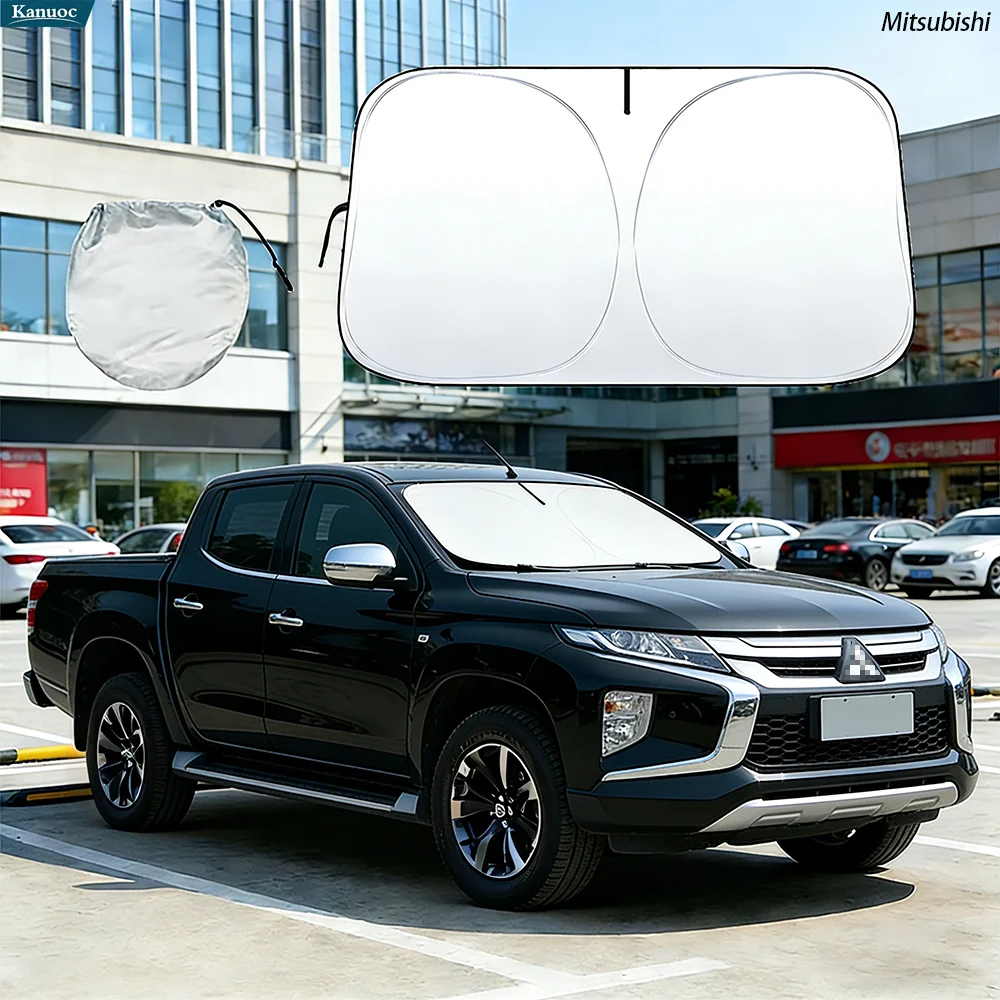 

Windshield Sun Shade For Mitsubishi L200 ASX Lancer Car Sunshade Sun Visor Protector Foldable Blocks UV Rays