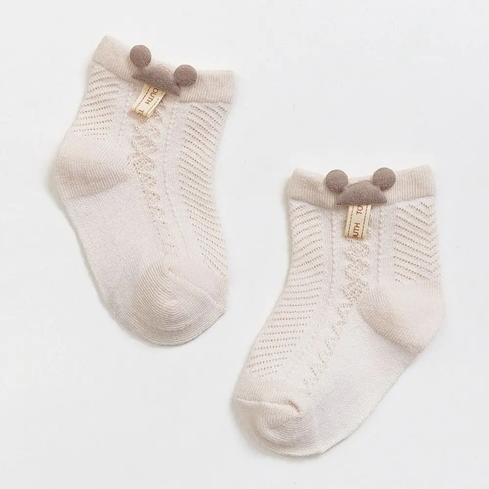 

Модные дышащие детские носки без костей, хлопковые однотонные сетчатые носки, весенне-летние тонкие чулки для новорожденных