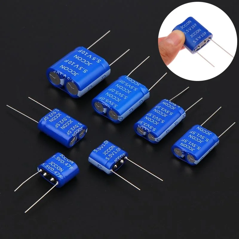 1pcs Super Capacitor Farad Capacitor 5.5V 0.47F 1F 1.5F 2.5F 3.5F 5.0F 10F Combination Double Layer Drone Car Recorder Capacitor