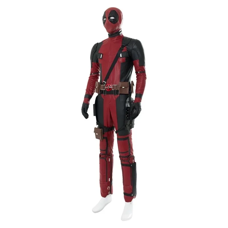 Deadpool Cosplay Costume Movie Anti-Hero Jumpsuit Mask Gloves Man Halloween Carnival Outfit For Male Adult Role