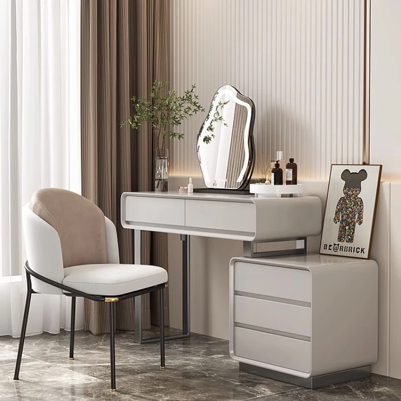 Modern Minimalist Dressing Table Simple Style Small Apartment Bedroom High-Grade Light Luxury Makeup Table Storage Cabinet Chest