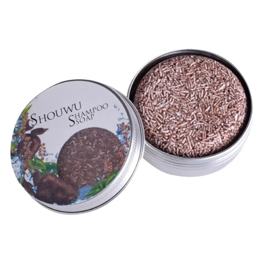 60g Polygonum 헤어 어둡게하는 샴푸 바 솔리드 샴푸 대나무 비누 나무 숯, 커피, 꿀, 진저, 차 헤어 비누 C6O5