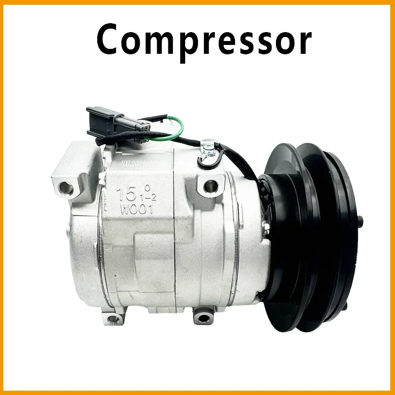 High Efficiency AC Compressor for Komatsu Excavator 200-360-7/8, Direct Replacement Cooling Part