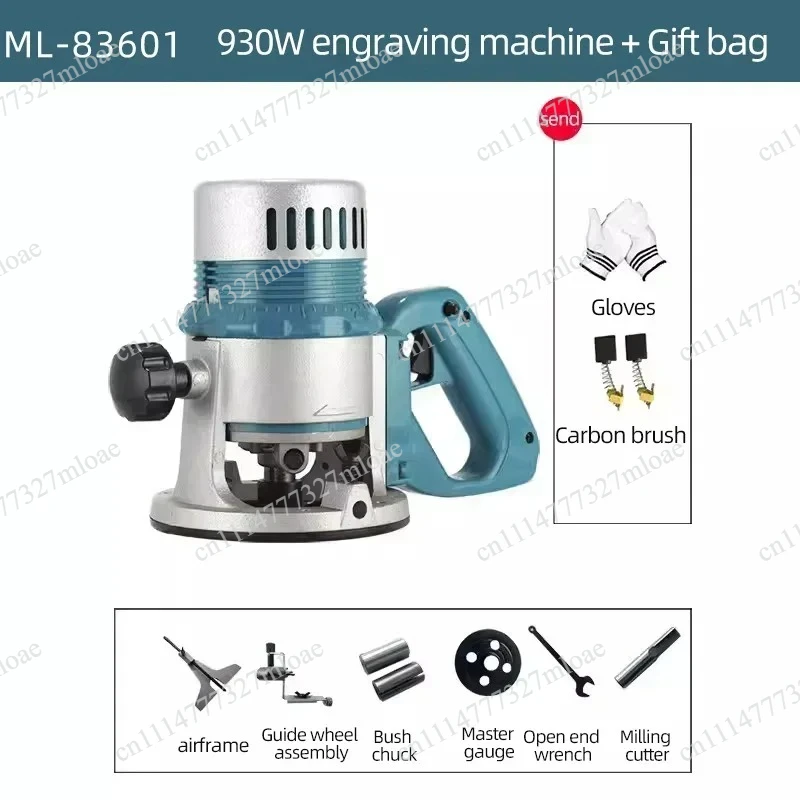 2000W woodworking trimming machine 220V adjustable speed gong machine, plywood slotting tenon tool