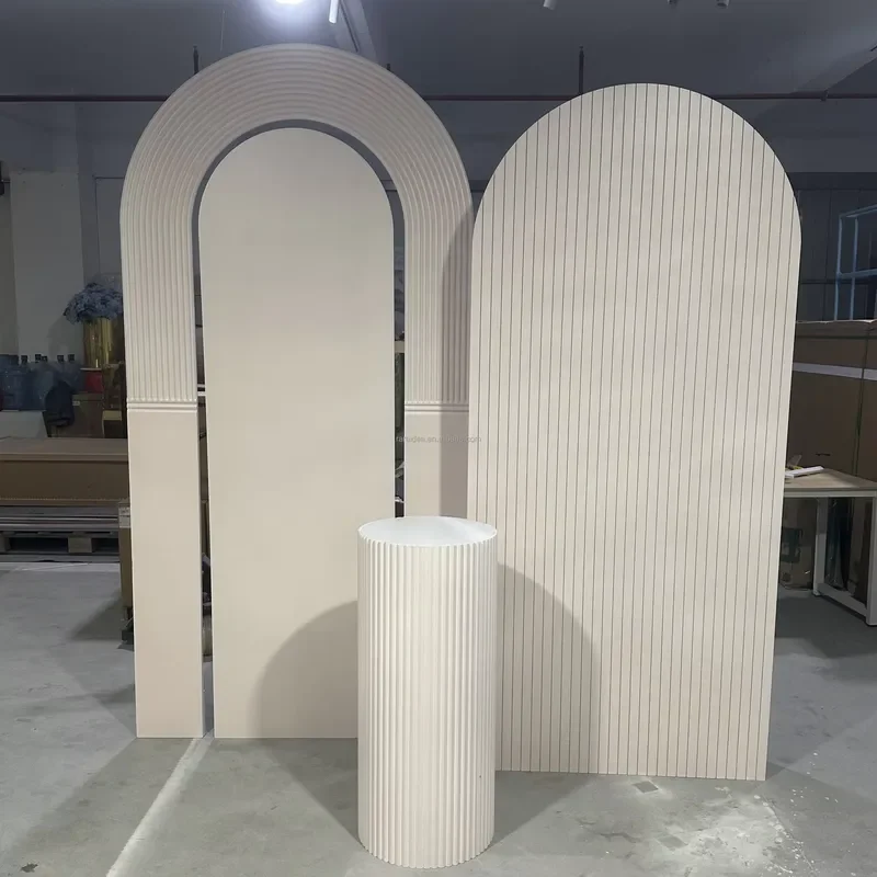 Modern High Quality PVC Vaulted Wedding Stage Background for Events and Ceremonies Elegant Arch Design Decoration Supplies