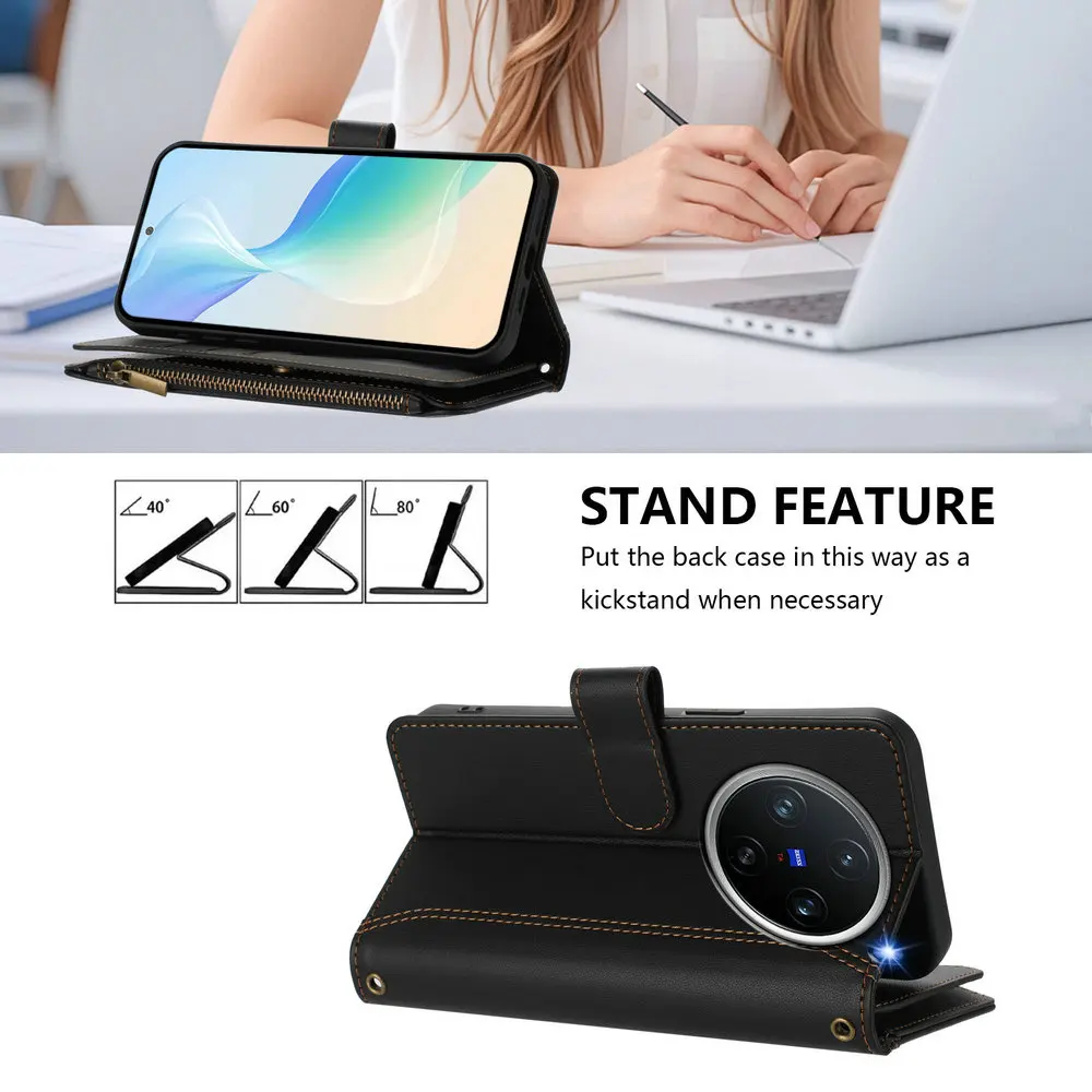 X300 X200 X100 Pro 5G Flip Case For Vivo X200 Ultra Crossbody