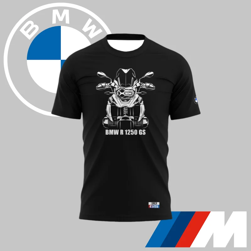 

BMW GS1250 T-shirt Black Motorcycle Adventure Off-road Riding T-shirt Summer Men's Quick-drying Breathable Sweat-absorbing Top