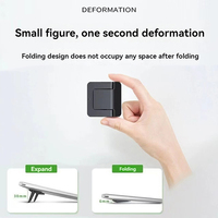 【U】2Pcs Mini Laptop Stand Adjustable Folding Ultra-thin Portable Holder For Macbook Xiaomi Notebook Cooling Holder Keyboard