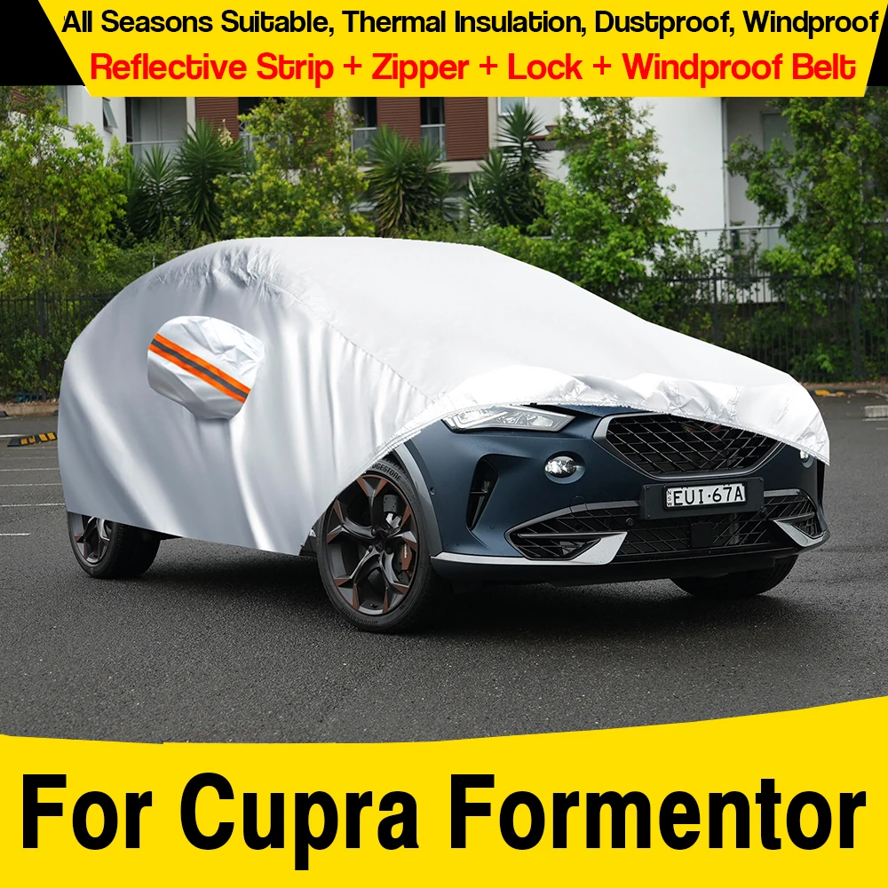 Car Cover For Cupra Formentor 2020-2025 Anti-UV Sun Rain Snow Protection Windproof Auto Cover