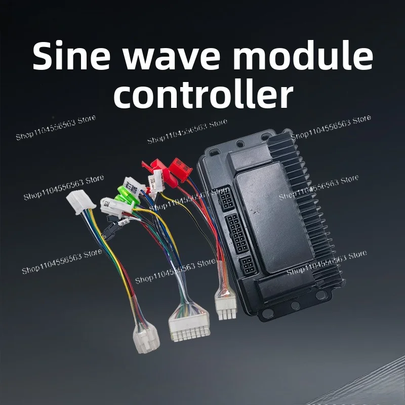 Sine Wave Silent Brushless Motor Controller 48V 60V 72V 500W-1500W E-Motorcycle Takeaway Scooter Modification Part