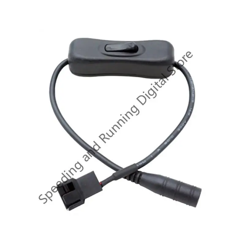 DC 5,5 x 2,1 mm Buchse auf 4-polige PWM-Leitung, USB-PC-Lüfter, Netzteil, Anschluss, Konverterkabel mit EIN-Aus-Schalter