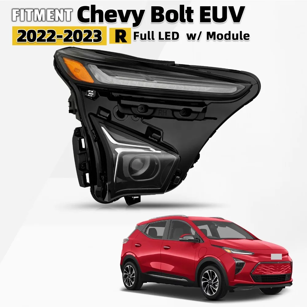 For 2022-2023 Chevy Bolt EUV Full LED Projector Headlight Assy Right Passenger