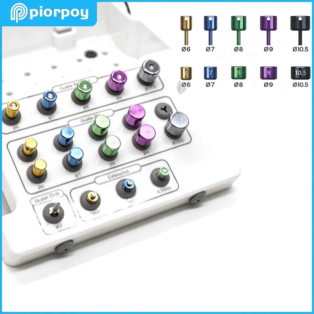 PIORPOY 1Set Dental Implant Guide Positioning Kit Planting Surgical Guide Plate Dentist Implant Fully Guide & Positioning Kit