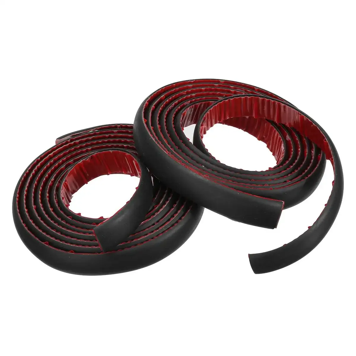 Black 2PCS 2M Flexible Roof Trim Molding Kit Seal Strips 2CM Width Trim Strips For MITSUBISHI/Lexus/Honda/CHEVY/FORD/BMW/DODGE