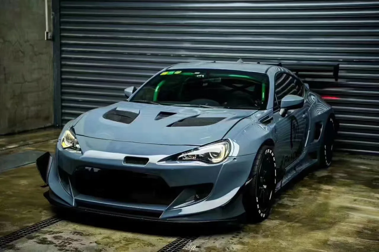 For 86 Wide Body Kit 86 Upgraded Rocket Rabbit Front and Rear Bumper Spoiler Hood Wide-body Kit
