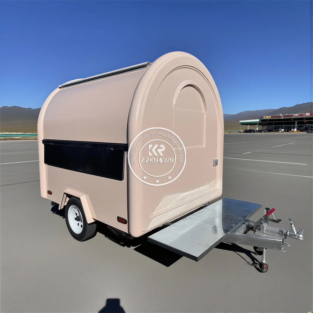 

Concession Ice Cream Cart Food Truck Fully Equipped Custom Concession Hamburgers Pizza Fast Food Trailer With Full Kitchen