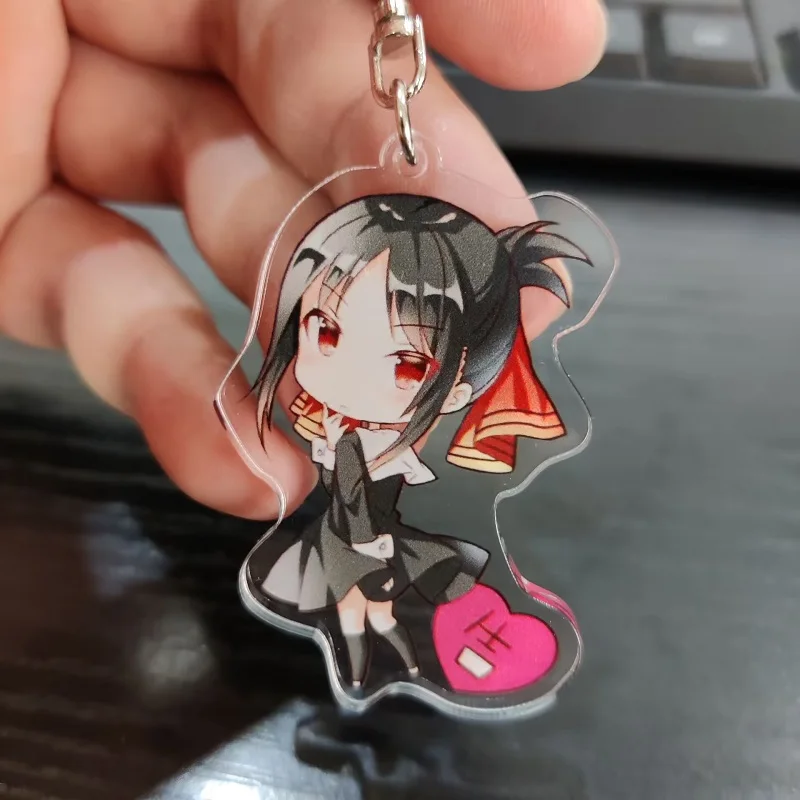 Kaguya-Sama: Love Is War Anime Figures Shinomiya Kaguya Iino Miko Cosplay Acrylic Key Chains Kawaii Bag Pendant Decor Fans Gift