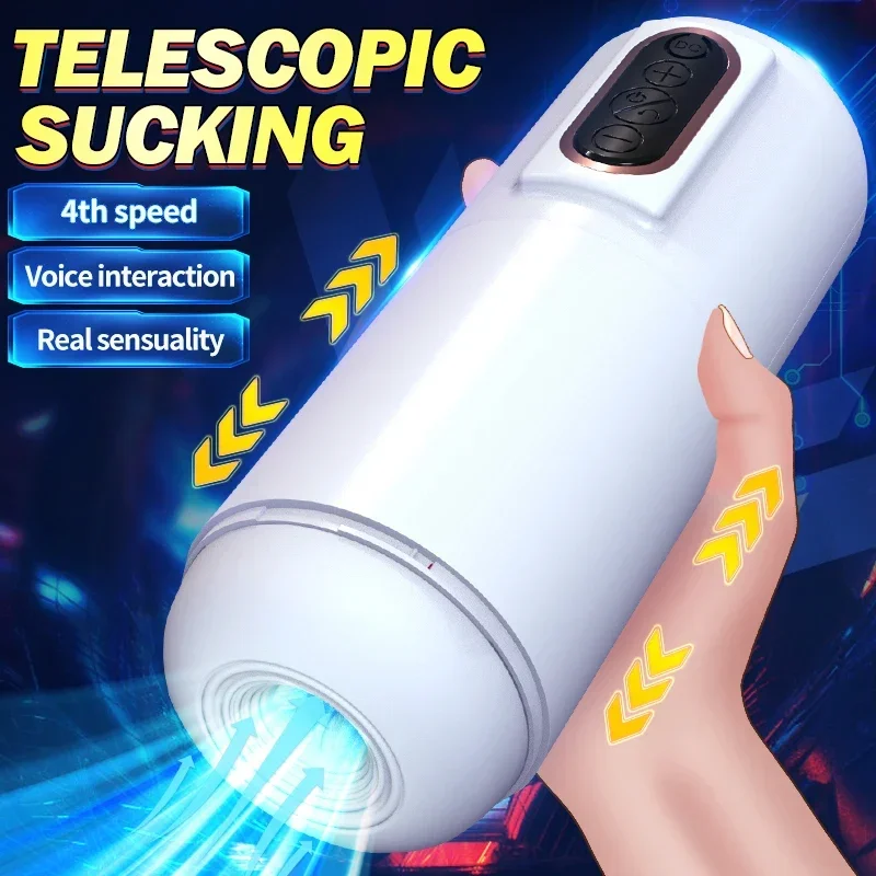 Automatic Thrusting Male Masturbator Tight Silicone Vagina Sex Toys for Men Adjustable Frequency Hands Free Pocket Pussy Machine - Image 2