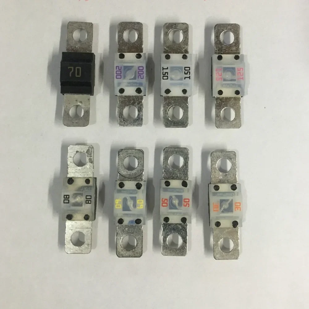 5Pcs Car Fuse Inserts Insurance Tablets High Current Fuses Holder 30A 50A 60A 80A 125A 200A