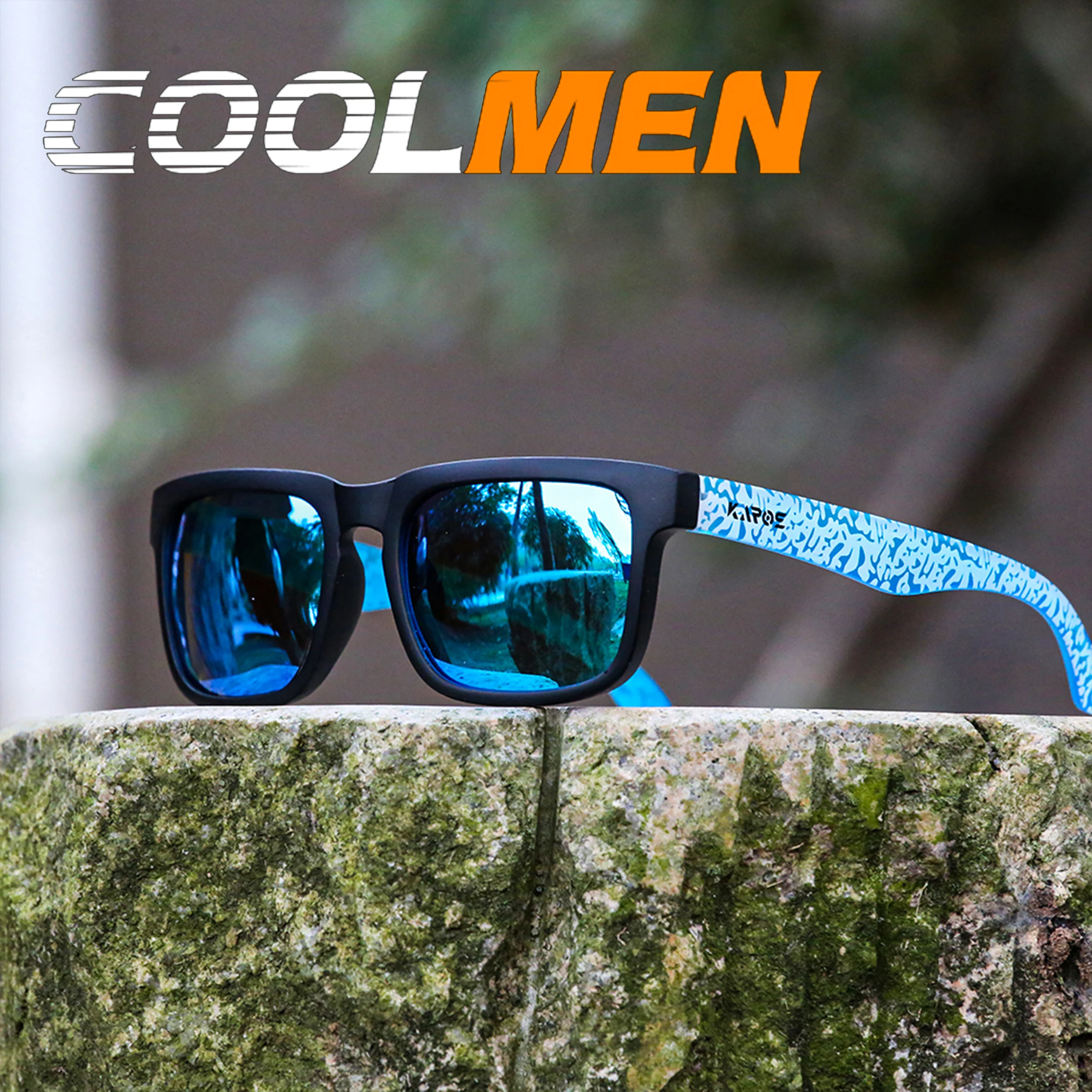 

COOLMEN Polarized Sunglasses Men Women Fashion Square Driving Sun Glasses UV Protection Outdoor Sports Fishing Eyewear YZ2019