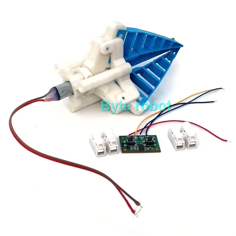 Pinza Flexible de tres dedos con Motor N20, garra robótica eléctrica, abrazadera robótica impresa en 3D, garra de Robot programable, Kit educativo DIY