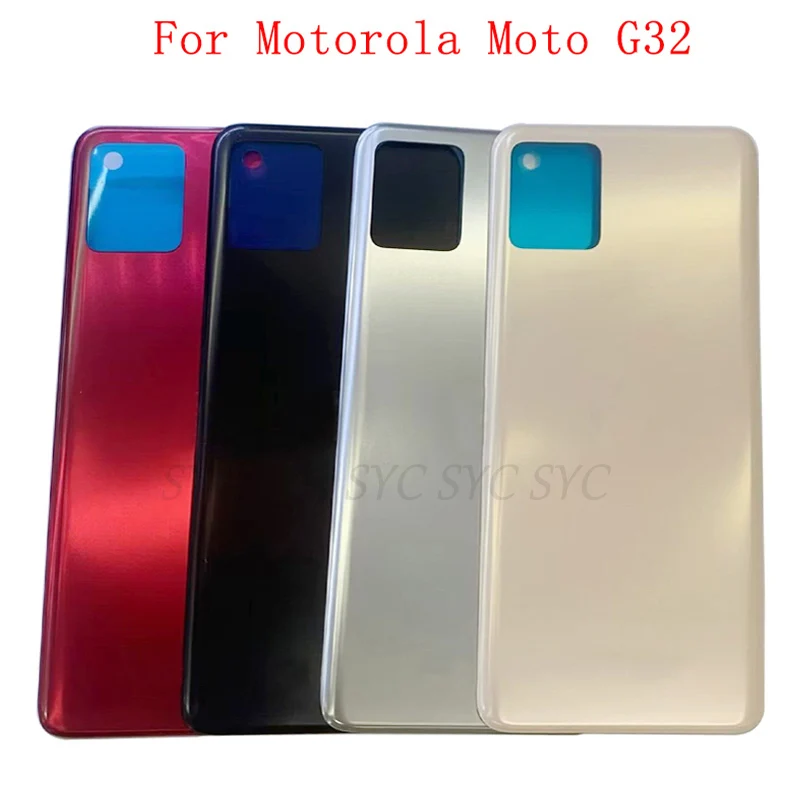 

Battery Cover Rear Door Case Housing For Motorola Moto G32 Back Cover with Logo Repair Parts