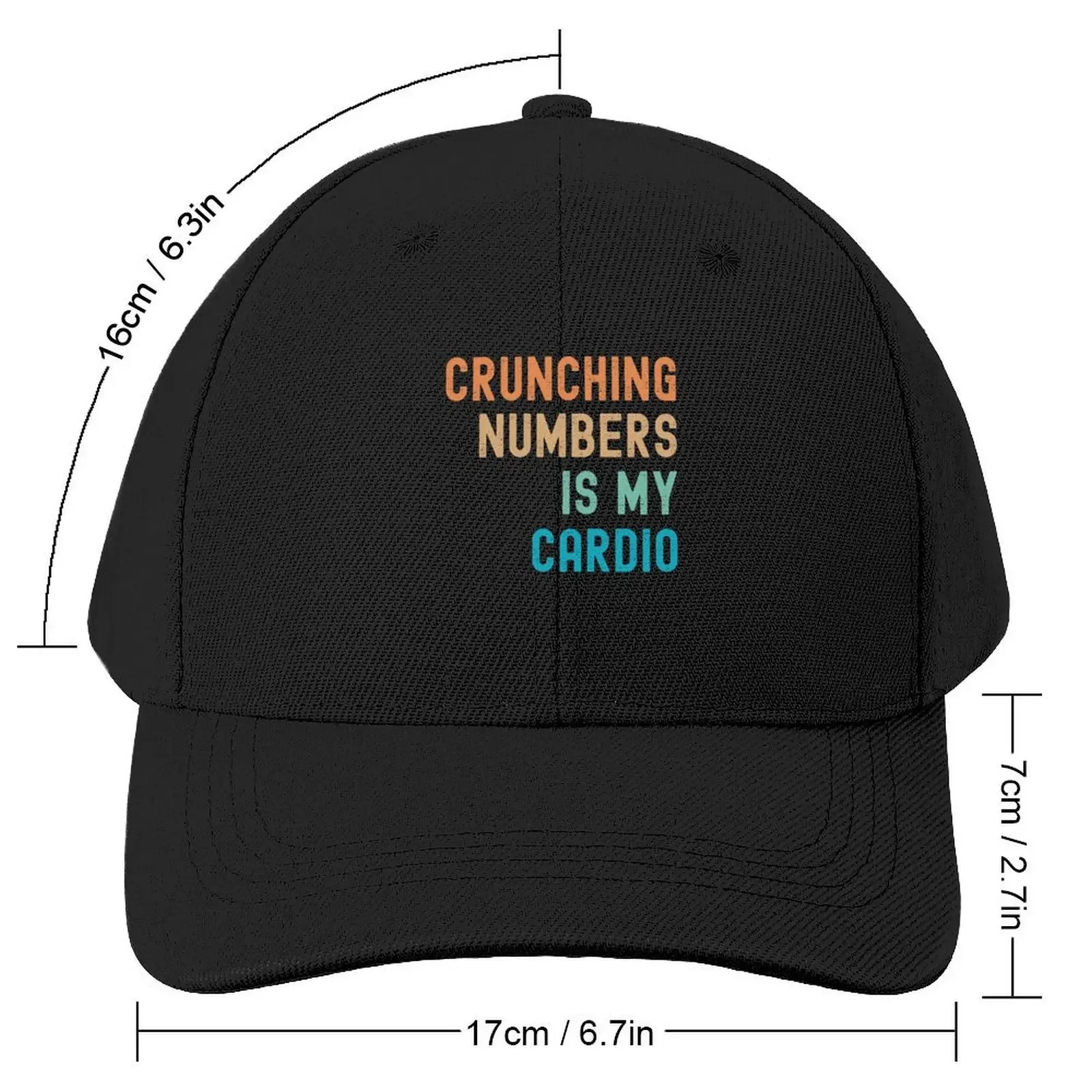 Crunching numbers is my cardio. Accounting major Baseball Cap sun hat dad hat Men's Luxury Women's