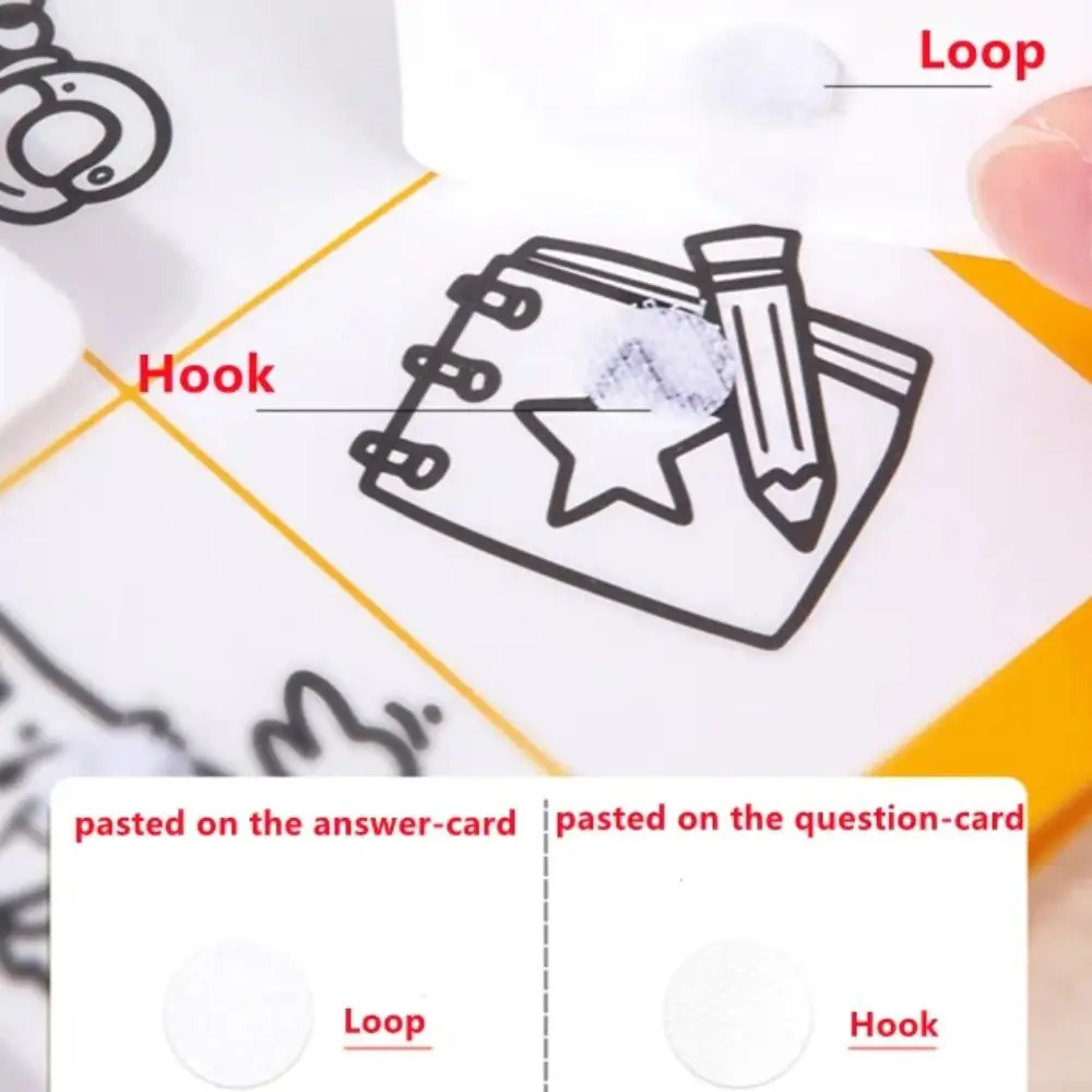 

Interactive CVC Word Building Busy Book Repeated Pasting 1-10 Quantity Word Cognition DIY Busy Book Matching Game Cartoon