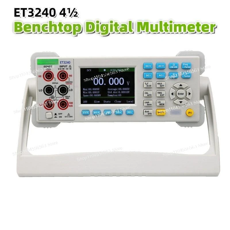 ET3240 4½ Digit Benchtop Digital Multimeter, True RMS, 22000 Counts, 0.05% Accuracy, DC Voltage Meter