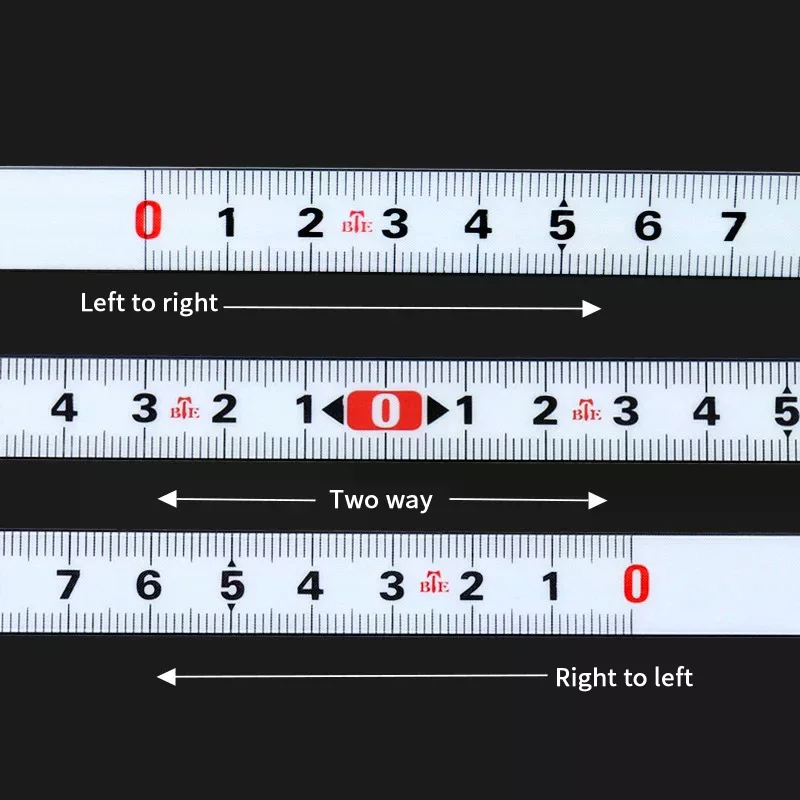 Samoprzylepna taśma miernicza stalowa - linijka metryczna (1M/2M) do prowadnic T-track, stołu frezarskiego, piły - narzędzie pomiarowe do domu i warsztatu
