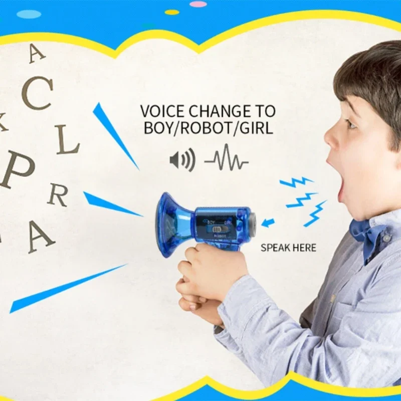 Comfortably Held Megaphone Voice Changer Amplify Your Voice 3 Different Voices  Role Cosplay Toy Easy to Carry