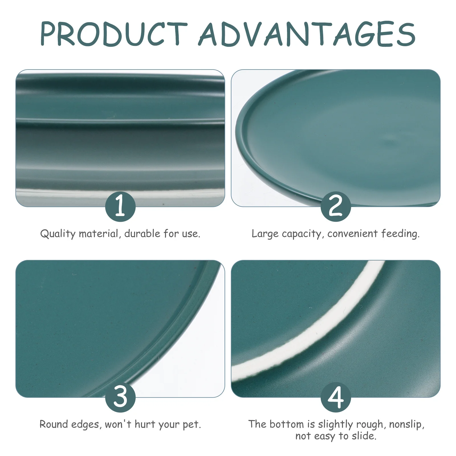 

Ceramic Cat Bowl 1 Unit Break Resistant Deep Concave Design Cat Food Water Dish Easy Wash Pet Pet Bowl