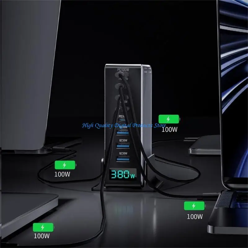 

U2JE 8 Port 380W With Intelligent Chip Technology 5 USB C and 3 USB A Port