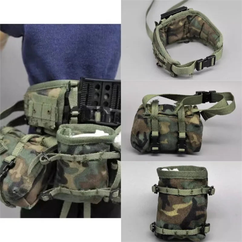 1/6 Scale Soldier Model US Military Camouflage Cummerbund Shoulder Magazine Bag for 12" Male Action Figures Accessory