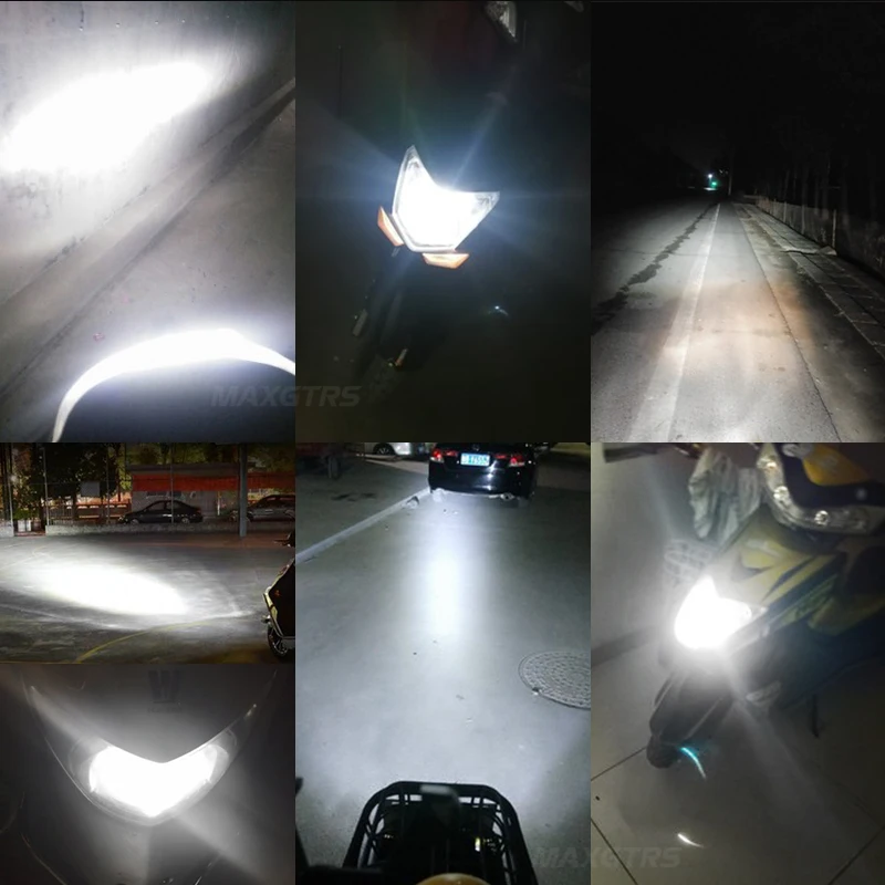 H4 HS1 BA20D LED Motorcycle Headlight Blub DC 9V~85V 20W 1400LM 6500K Moto Light XBD Chip Scooter Accessoire Motobike Head Lamp