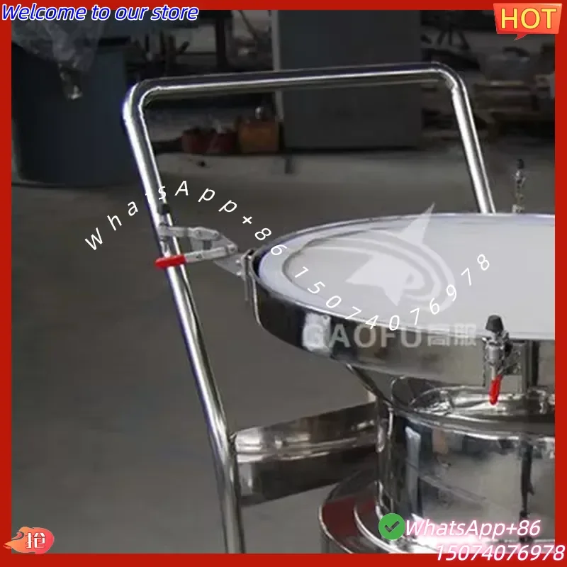 2026 Single-layer Stainless Steel Motorized Mesh Sieve Food Powder Sifter Vibrating Screen Flour Sieving Vibrator Separator