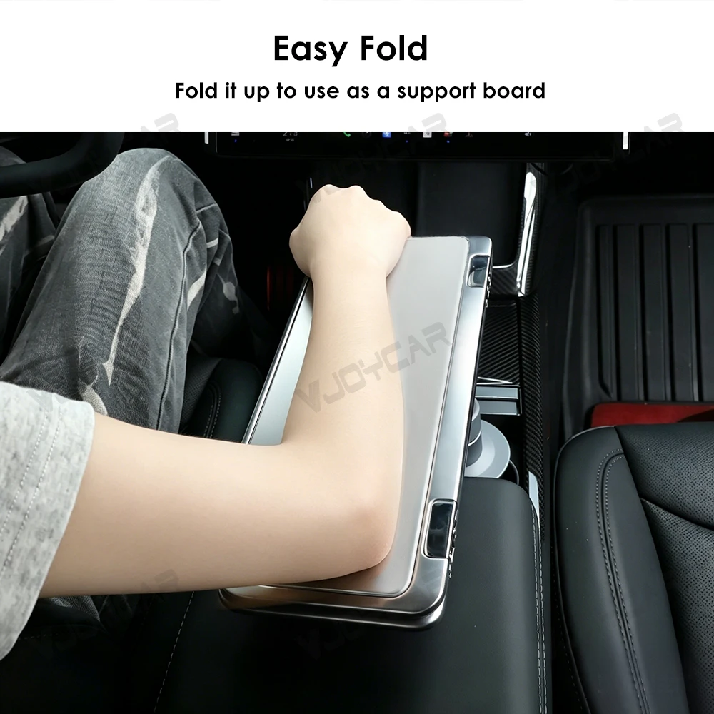 2026 Foldable Floating Desk Tray for TeslaInterior Accessories Driver Rotatable Table Board