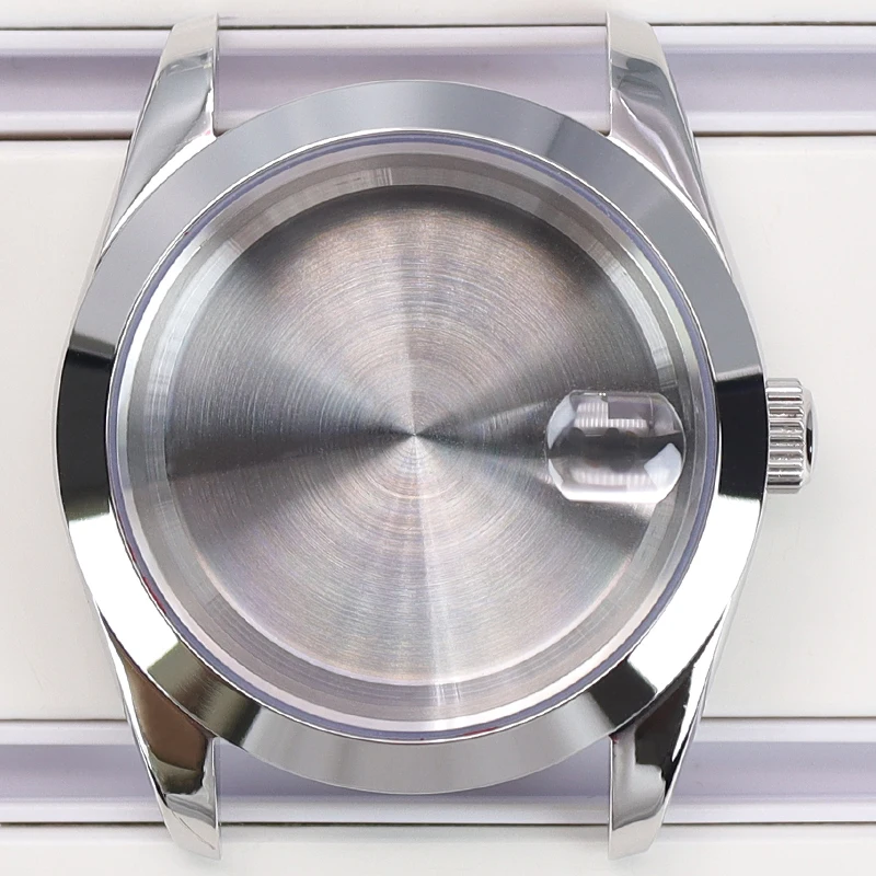 36mm 39mm Silber Uhrengehäuse Wasserdichtes Saphirglas Für Seiko 4R36 NH35 NH36 NH34/38 Miyota 8215 Uhrwerk 28,5mm Zifferblatt Air King