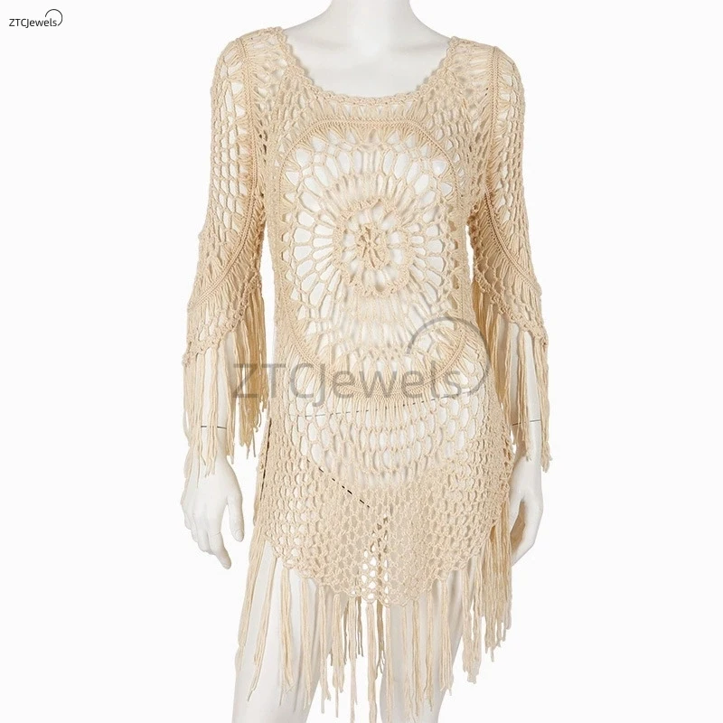 Femmes été Crochet Bikini couv - Cover Up Kaftan avis et prix